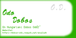 odo dobos business card